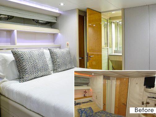 74' Lazzara Stateroom Refit